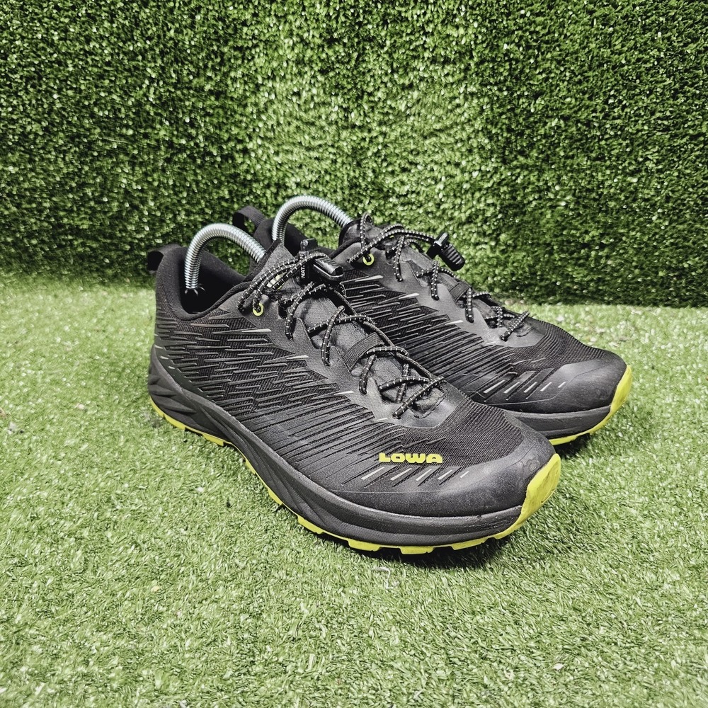 Lowa Amplux Trail Black Lime Athletic Hiking Running Sneakers Mens Size 9